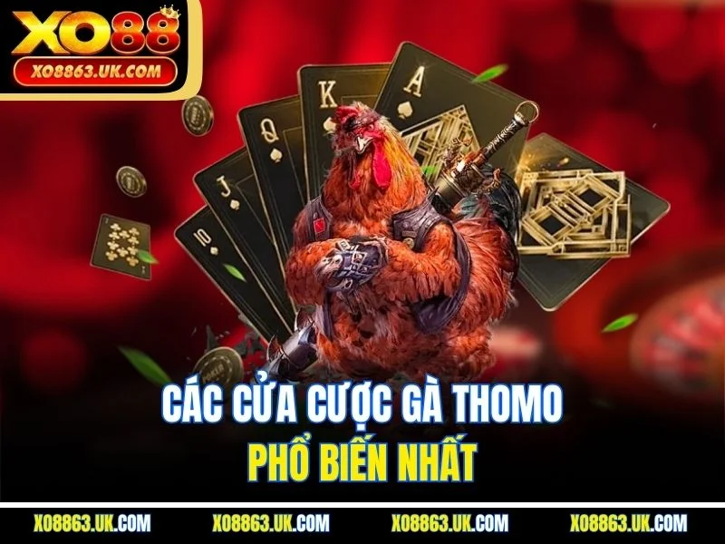 Các cửa cược gà thomo phổ biến nhất